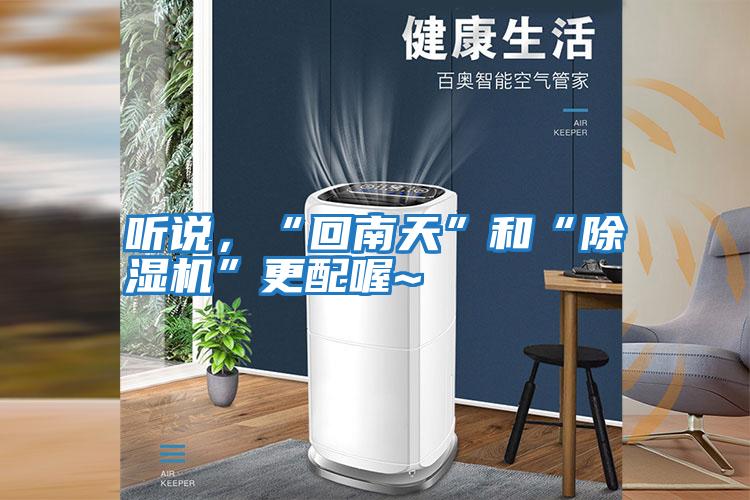 聽說，“回南天”和“除濕機”更配喔~