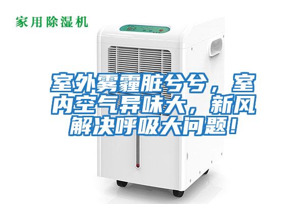 室外霧霾臟兮兮，室內空氣異味大，新風解決呼吸大問題！