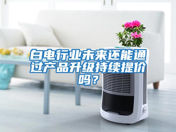 白電行業(yè)未來還能通過產品升級持續(xù)提價嗎？