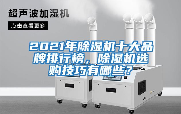 2021年除濕機十大品牌排行榜,除濕機選購技巧有哪些?