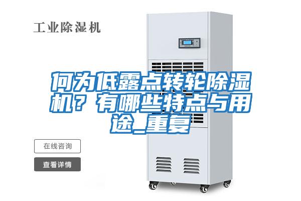 何為低露點轉(zhuǎn)輪除濕機？有哪些特點與用途_重復(fù)
