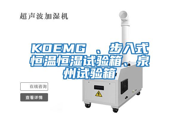 KOEMG 、步入式恒溫恒濕試驗箱、泉州試驗箱