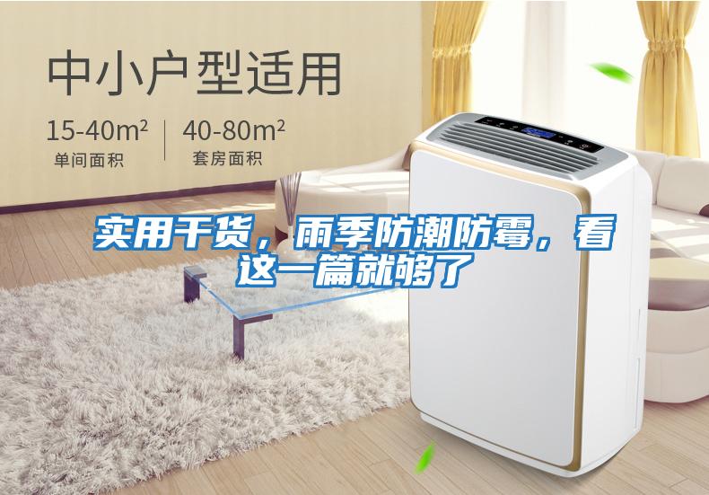 實(shí)用干貨,雨季防潮防霉,看這一篇就夠了