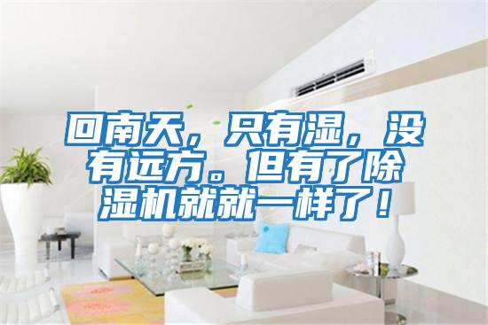 回南天，只有濕，沒有遠方。但有了除濕機就就一樣了！
