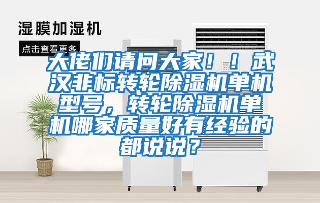 大佬們請問大家?。∥錆h非標轉輪除濕機單機型號，轉輪除濕機單機哪家質量好有經驗的都說說？