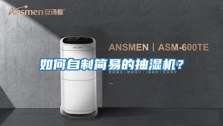 如何自制簡易的抽濕機？