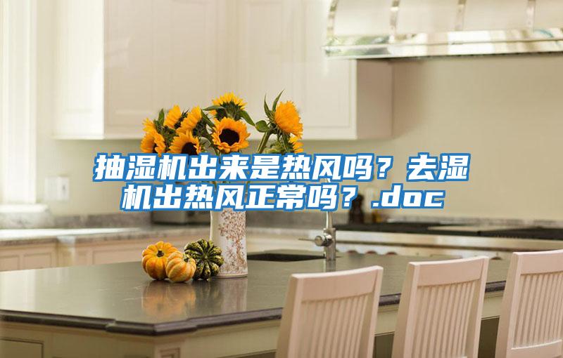 抽濕機出來是熱風嗎？去濕機出熱風正常嗎？.doc