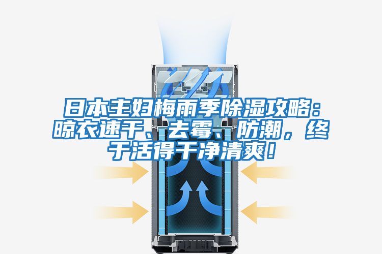 日本主婦梅雨季除濕攻略：晾衣速干、去霉、防潮，終于活得干凈清爽！