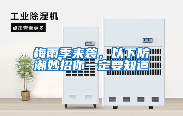 梅雨季來襲，以下防潮妙招你一定要知道