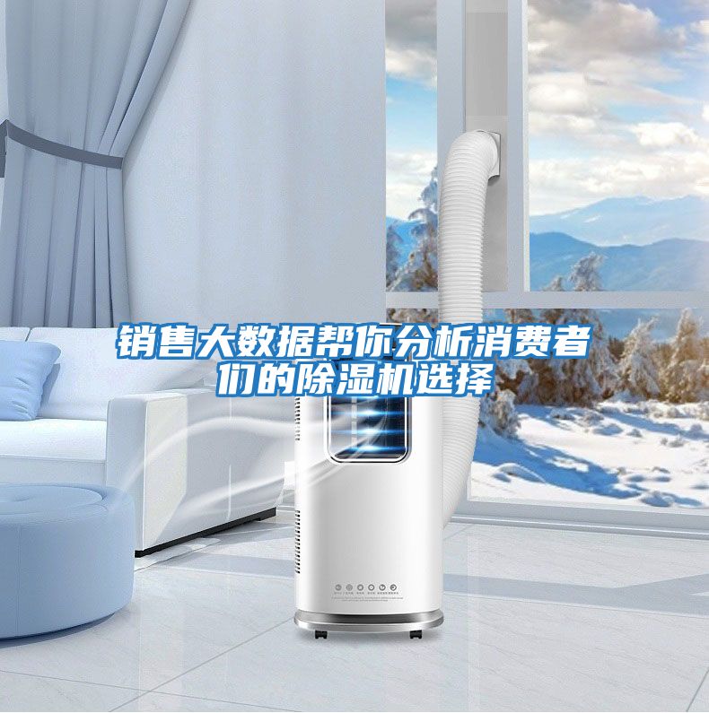 銷售大數據幫你分析消費者們的除濕機選擇