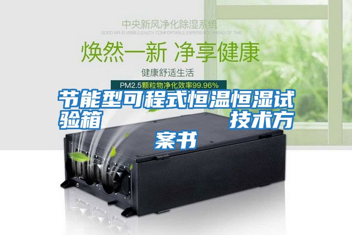 節(jié)能型可程式恒溫恒濕試驗(yàn)箱 技術(shù)方案書(shū)