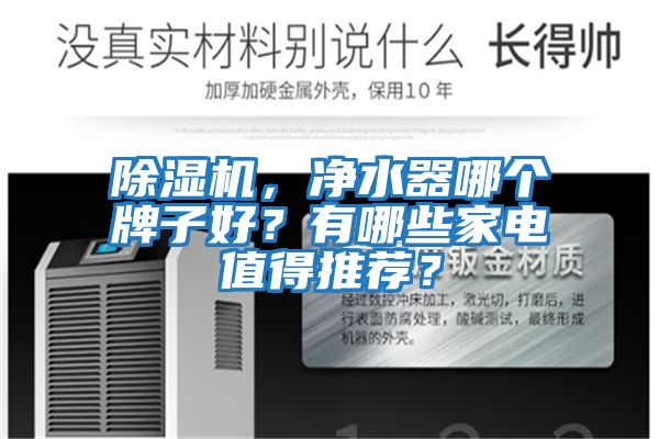 除濕機,凈水器哪個牌子好?有哪些家電值得推薦?